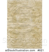 Illustration of Old Parchment Paper with Wrinkle and Crinkles by AtStockIllustration