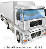 Vector Illustration of a 3d Big Rig Truck by AtStockIllustration