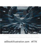 Vector Illustration of a 3D Block Background by AtStockIllustration
