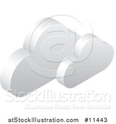 Vector Illustration of a 3d Clouds Icon by AtStockIllustration