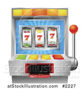 Vector Illustration of a 3d Fruit Slot Machine by AtStockIllustration