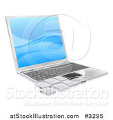 Vector Illustration of a 3d Laptop with Tile Pieces by AtStockIllustration