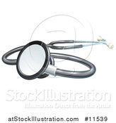 Vector Illustration of a 3d Medical Stethoscope by AtStockIllustration
