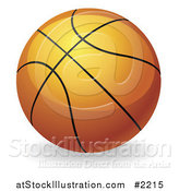 Vector Illustration of a 3d Orange Basketball by AtStockIllustration