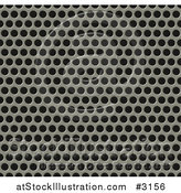 Vector Illustration of a 3d Seamless Metal Grill Pattern by AtStockIllustration