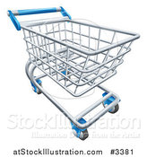 Vector Illustration of a 3d Shopping Cart by AtStockIllustration
