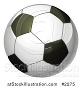 Vector Illustration of a 3d Soccer Ball by AtStockIllustration