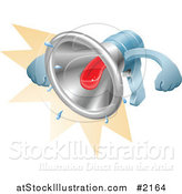 Vector Illustration of a 3d Spitting Megaphone by AtStockIllustration