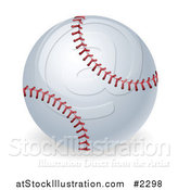 Vector Illustration of a 3d Stitched Baseball by AtStockIllustration