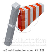 Vector Illustration of a 3d Windsock Weather Icon by AtStockIllustration