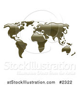 Vector Illustration of a 3d World Atlas Map of Oil by AtStockIllustration