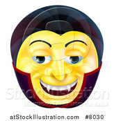 Vector Illustration of a 3d Yellow Smiley Emoji Emoticon Face by AtStockIllustration