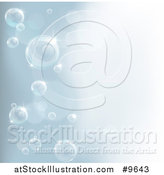 Vector Illustration of a Background of Bubbles over Gradient by AtStockIllustration