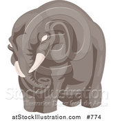 Vector Illustration of a Big Elephant by AtStockIllustration