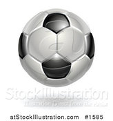 Vector Illustration of a Black and White Association Football Soccer Ball by AtStockIllustration