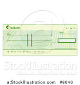 Vector Illustration of a Blank Bank Check by AtStockIllustration