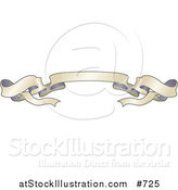 Vector Illustration of a Blank Ribbon Banner by AtStockIllustration