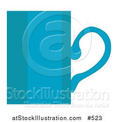 Vector Illustration of a Blue Coffee Mug by AtStockIllustration