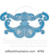Vector Illustration of a Blue Eye Mask Pattern by AtStockIllustration