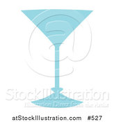 Vector Illustration of a Blue Wineglass by AtStockIllustration