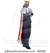 Vector Illustration of a Businesswoman Queen with Folded Arms by AtStockIllustration