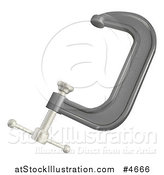 Vector Illustration of a C or G Clamp by AtStockIllustration