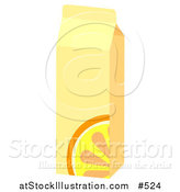 Vector Illustration of a Carton of OJ by AtStockIllustration