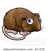 Vector Illustration of a Cartoon Cute Vole by AtStockIllustration