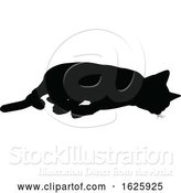 Vector Illustration of a Cat Silhouette by AtStockIllustration