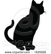 Vector Illustration of a Cat Silhouette by AtStockIllustration