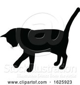 Vector Illustration of a Cat Silhouette by AtStockIllustration