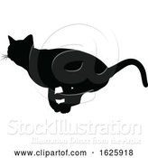 Vector Illustration of a Cat Silhouette by AtStockIllustration