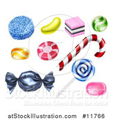 Vector Illustration of a Classic Candies by AtStockIllustration