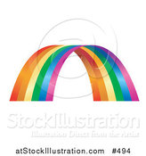 Vector Illustration of a Colorful Rainbow Arch by AtStockIllustration