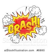 Vector Illustration of a Comic Styled Crash Explosion Burst by AtStockIllustration