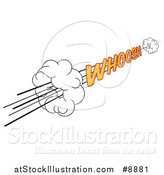 Vector Illustration of a Comic Styled Whoosh Speed Design Element by AtStockIllustration