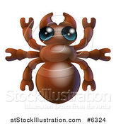 Vector Illustration of a Cute Ant Bug by AtStockIllustration