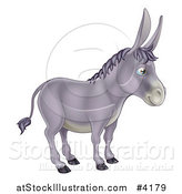 Vector Illustration of a Cute Donkey in Profile by AtStockIllustration
