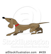 Vector Illustration of a Cute Little Dachshund Dog by AtStockIllustration