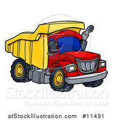 Vector Illustration of a Dumo Truck by AtStockIllustration