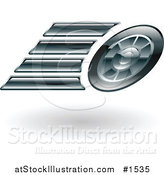 Vector Illustration of a Fast Car's Tires Speeding past by AtStockIllustration