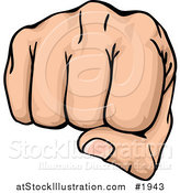 Vector Illustration of a Fist Punching by AtStockIllustration