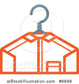 Vector Illustration of a Freshly Laundered Shirt on a Hanger by AtStockIllustration