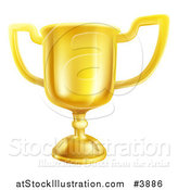 Vector Illustration of a Gold Trophy Cup by AtStockIllustration