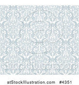 Vector Illustration of a Gray Seamless Middle Eastern Arabic Motif Background Pattern by AtStockIllustration