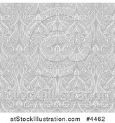 Vector Illustration of a Grayscale Seamless Islamic Motif Pattern by AtStockIllustration