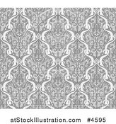 Vector Illustration of a Grayscale Seamless Middle Eastern Pattern by AtStockIllustration