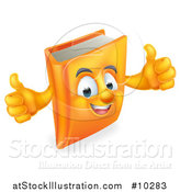 Vector Illustration of a Happy Book Character Giving Thumbs up by AtStockIllustration