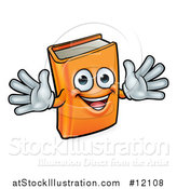 Vector Illustration of a Happy Book Character Mascot by AtStockIllustration