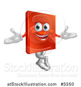 Vector Illustration of a Happy Book Mascot by AtStockIllustration